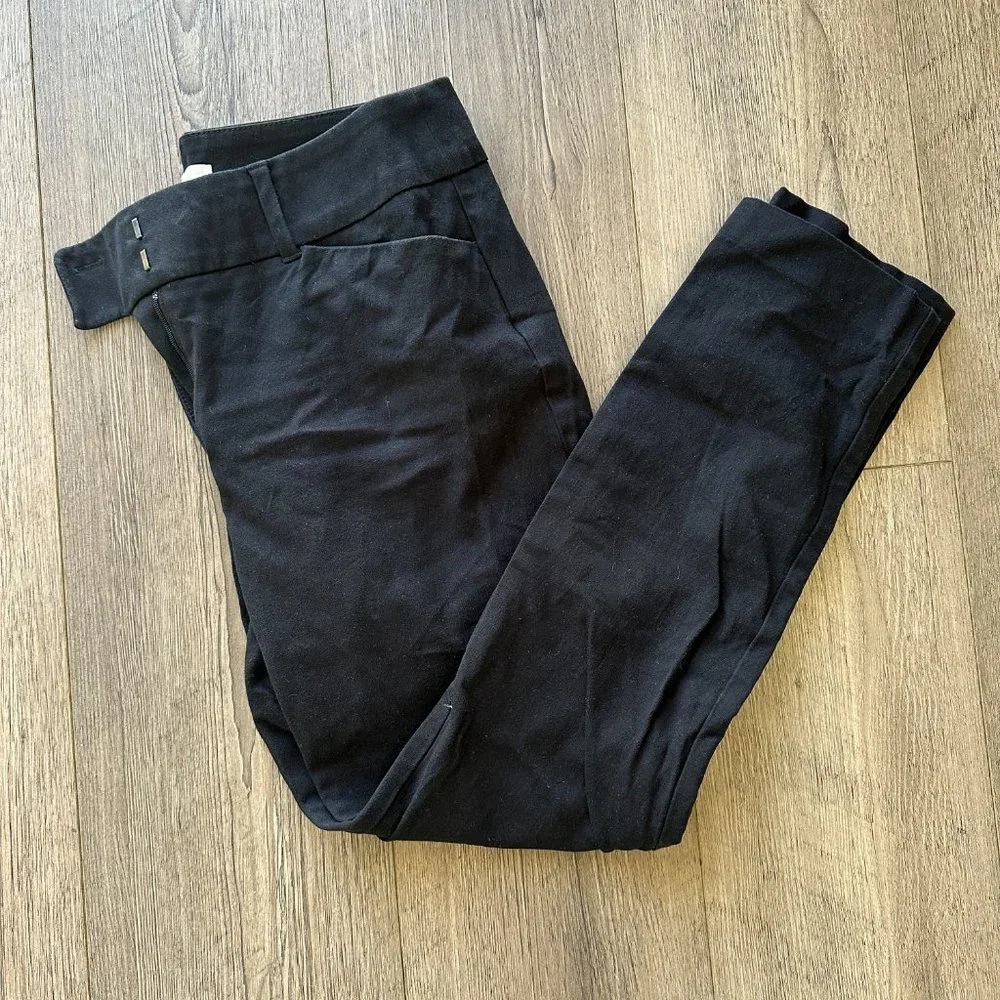 Skinny Ankle Dress Pants Black Size 6 LOFT